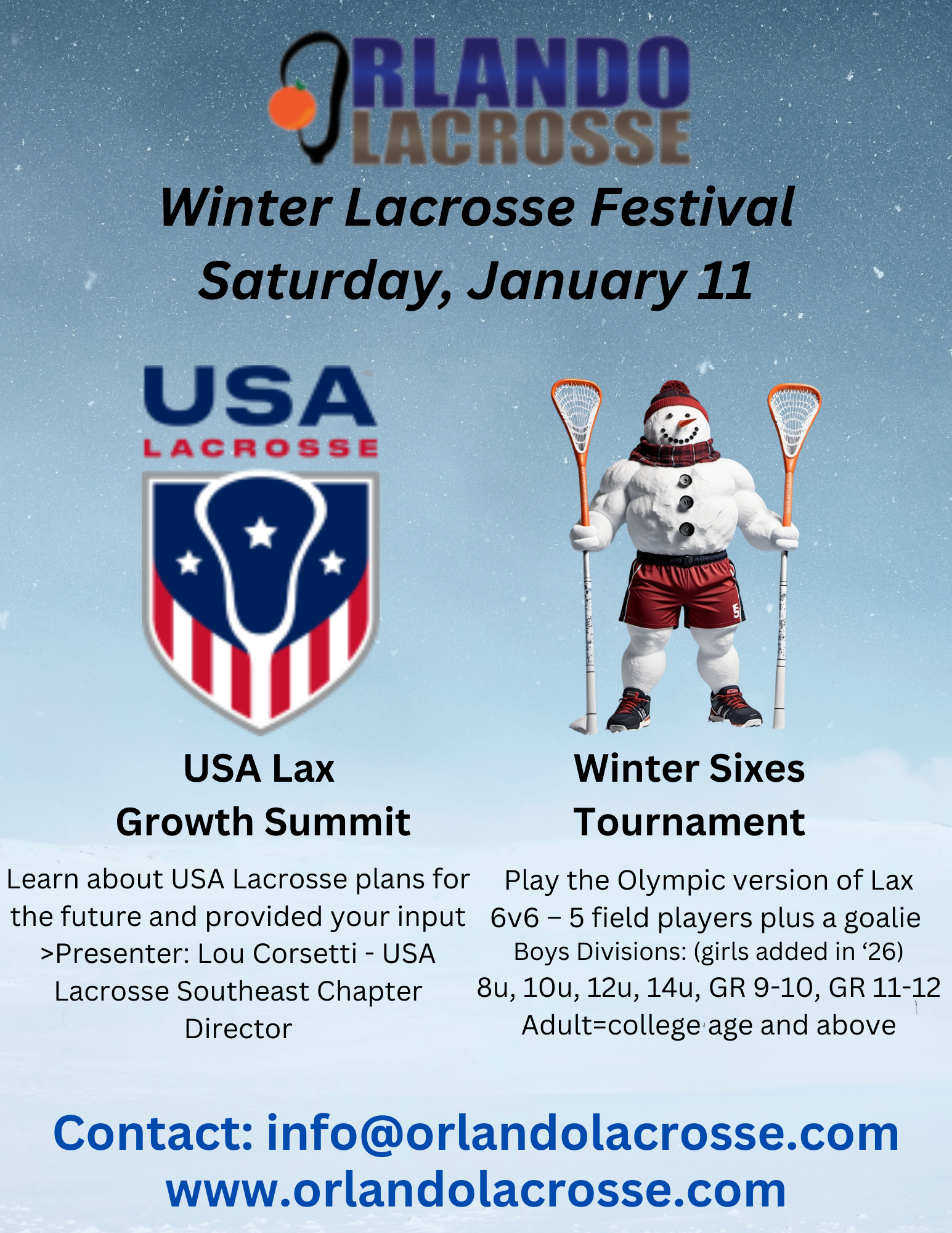 Winter Festival Sixes Flyer #1